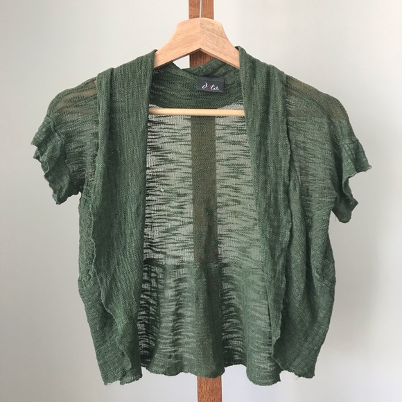 Dots Dolman Sleeved Open Cardigan, women's XS - Picture 2 of 6